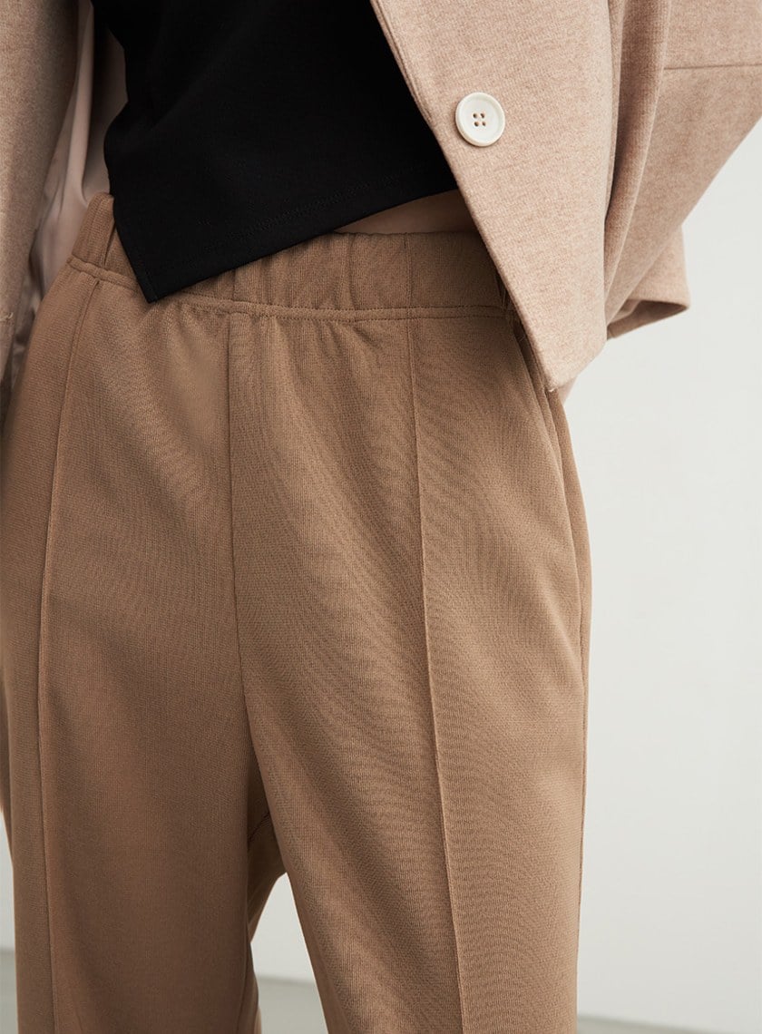 微喇叭休閒直筒褲